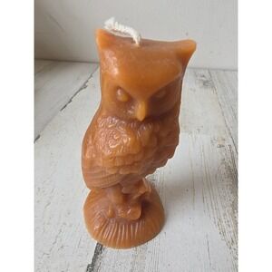 Vintage owl bird candle decor figurine